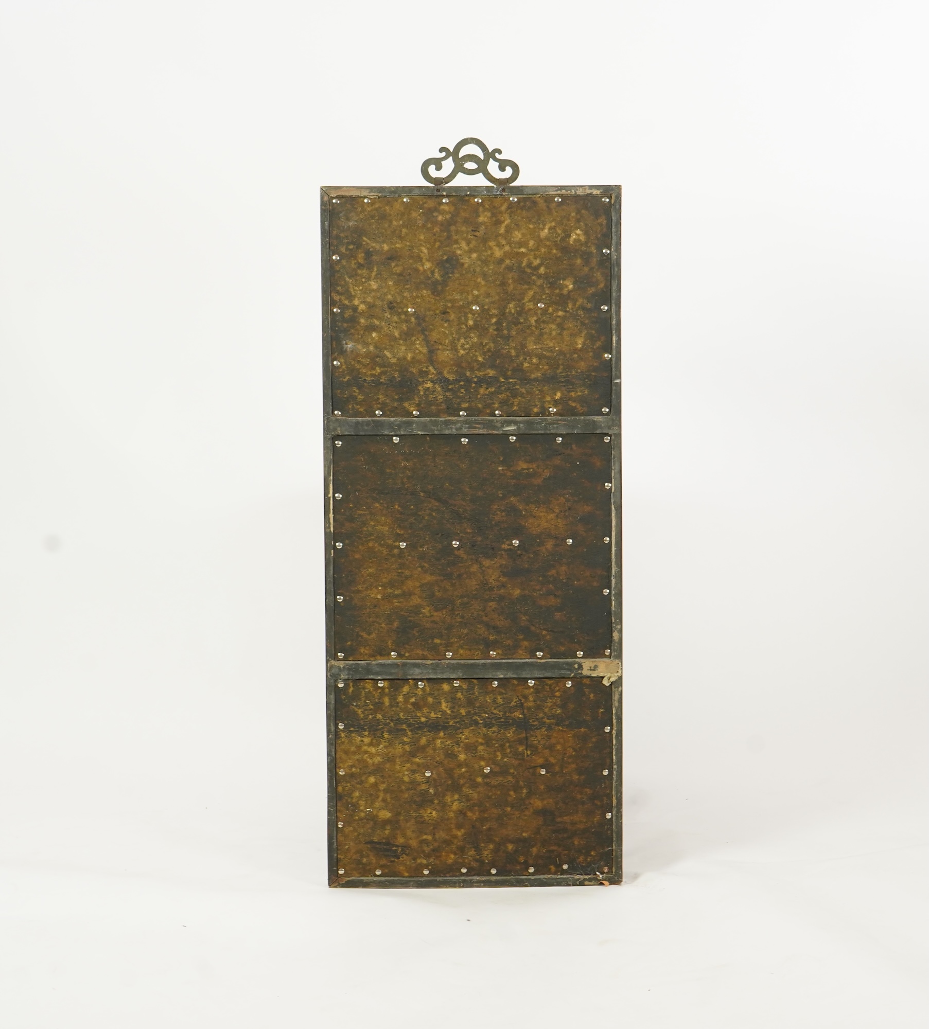 A Chinese carved cinnabar lacquer and hardstone mounted panel, early 20th century